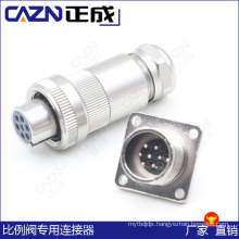 7pin Proportioner Valve Connector,Servo Valve Aviation Connector,7/8 Connector